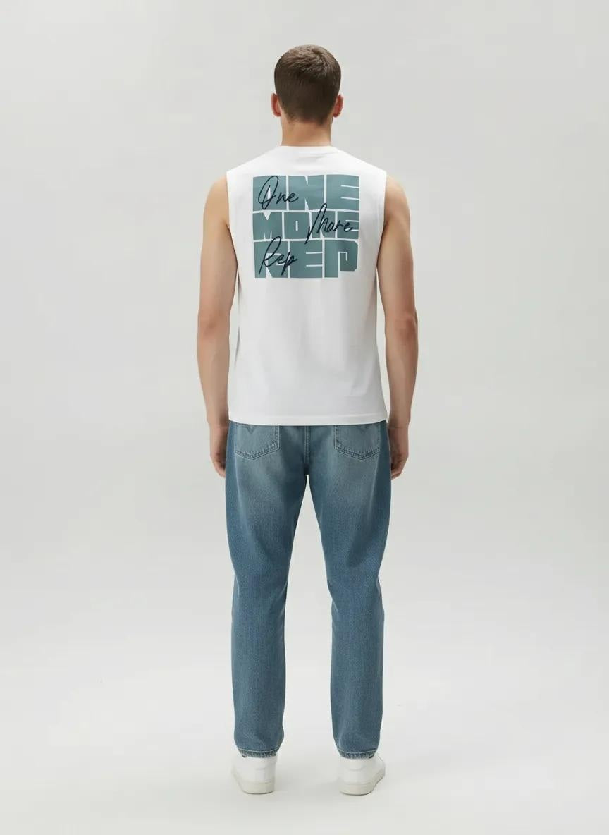 Octave Men Bottle Green Typography Printed T-shirt
