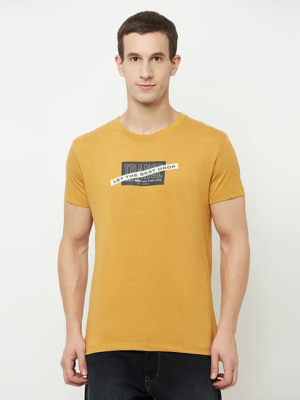 Octave Men Yellow  Neon Carrot T-Shirt