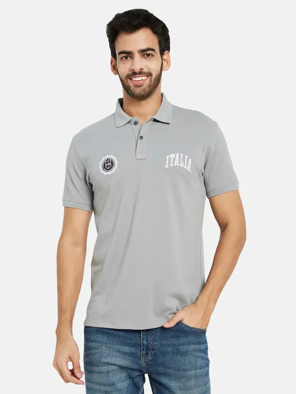 Octave Polo Collar Cotton T-Shirt