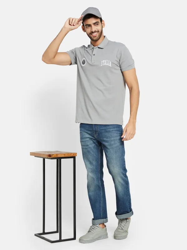 Octave Polo Collar Cotton T-Shirt