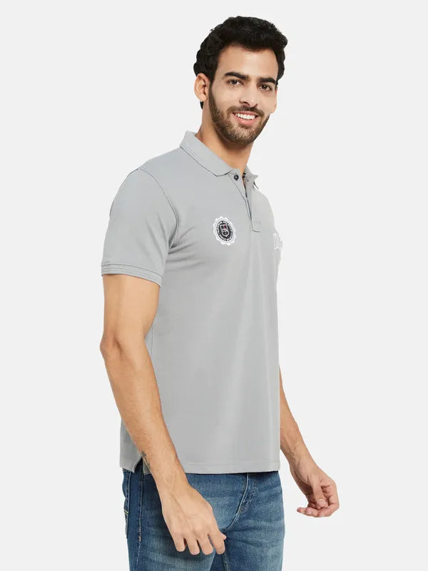 Octave Polo Collar Cotton T-Shirt