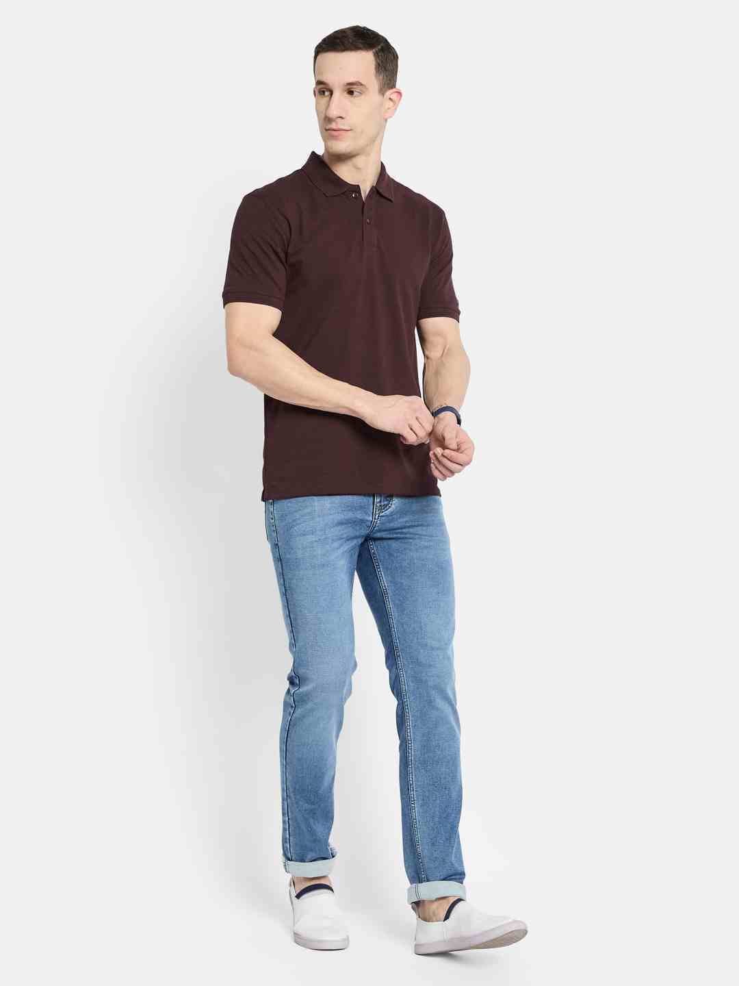Octave Men Polo Collar T-shirt