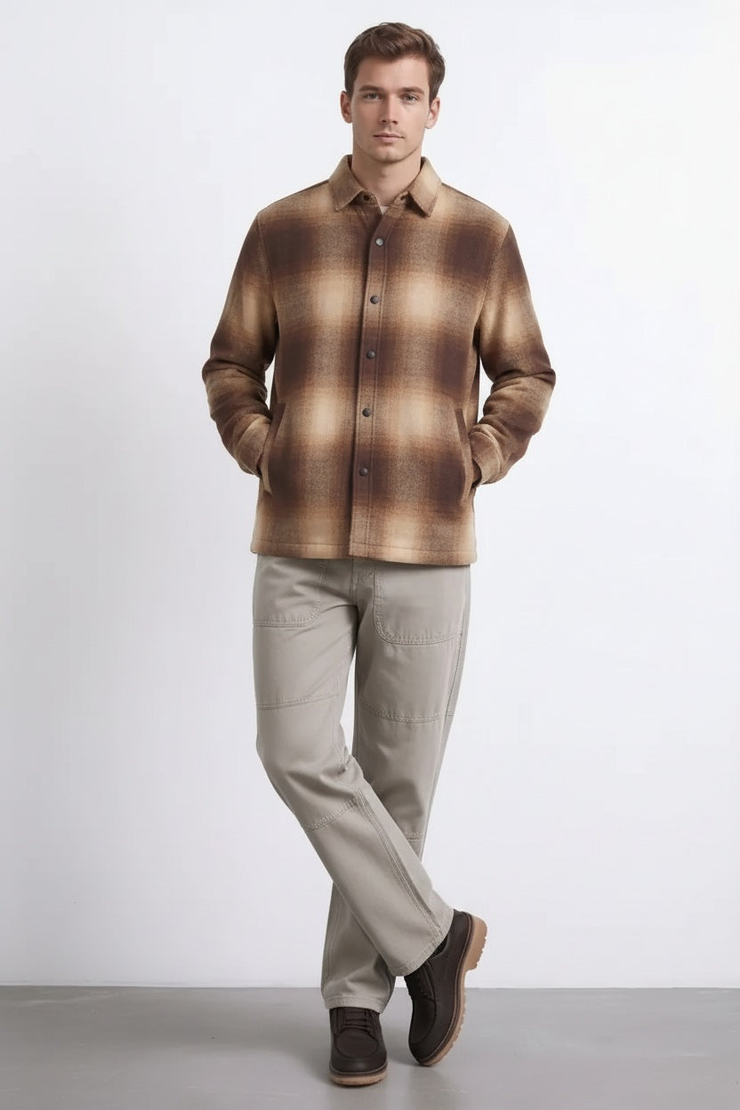 Men LongSleeved Polo Neck Shirt