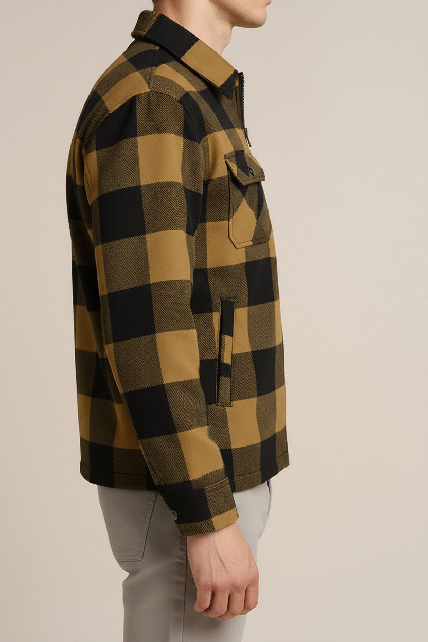 Men Buffalo Checks Checked Casual Shirt