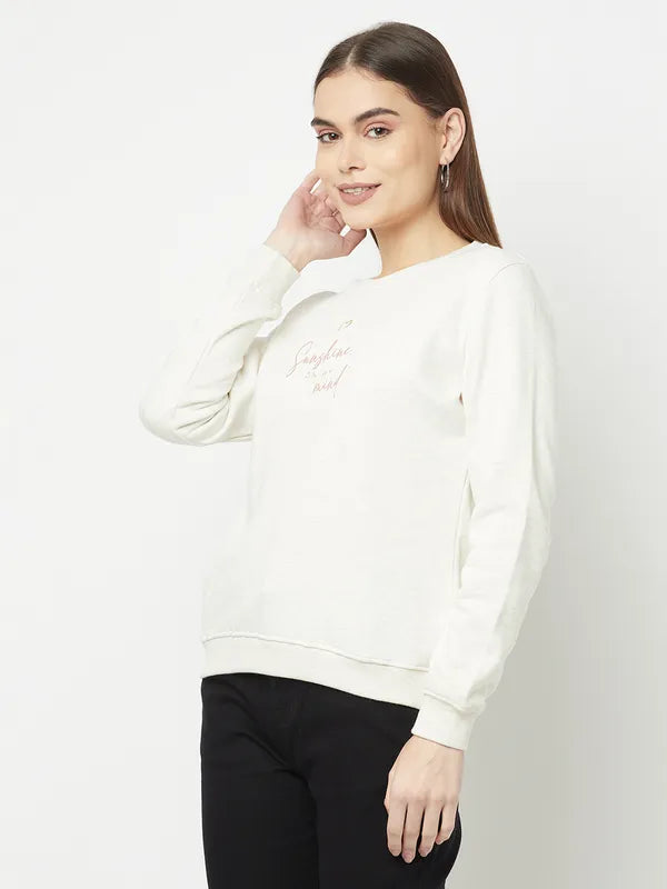 Women Natural Melange Sweatshirts