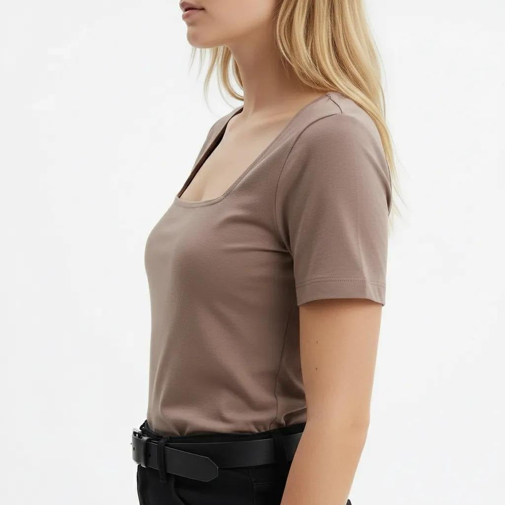 Women Desert Solid T-shirt
