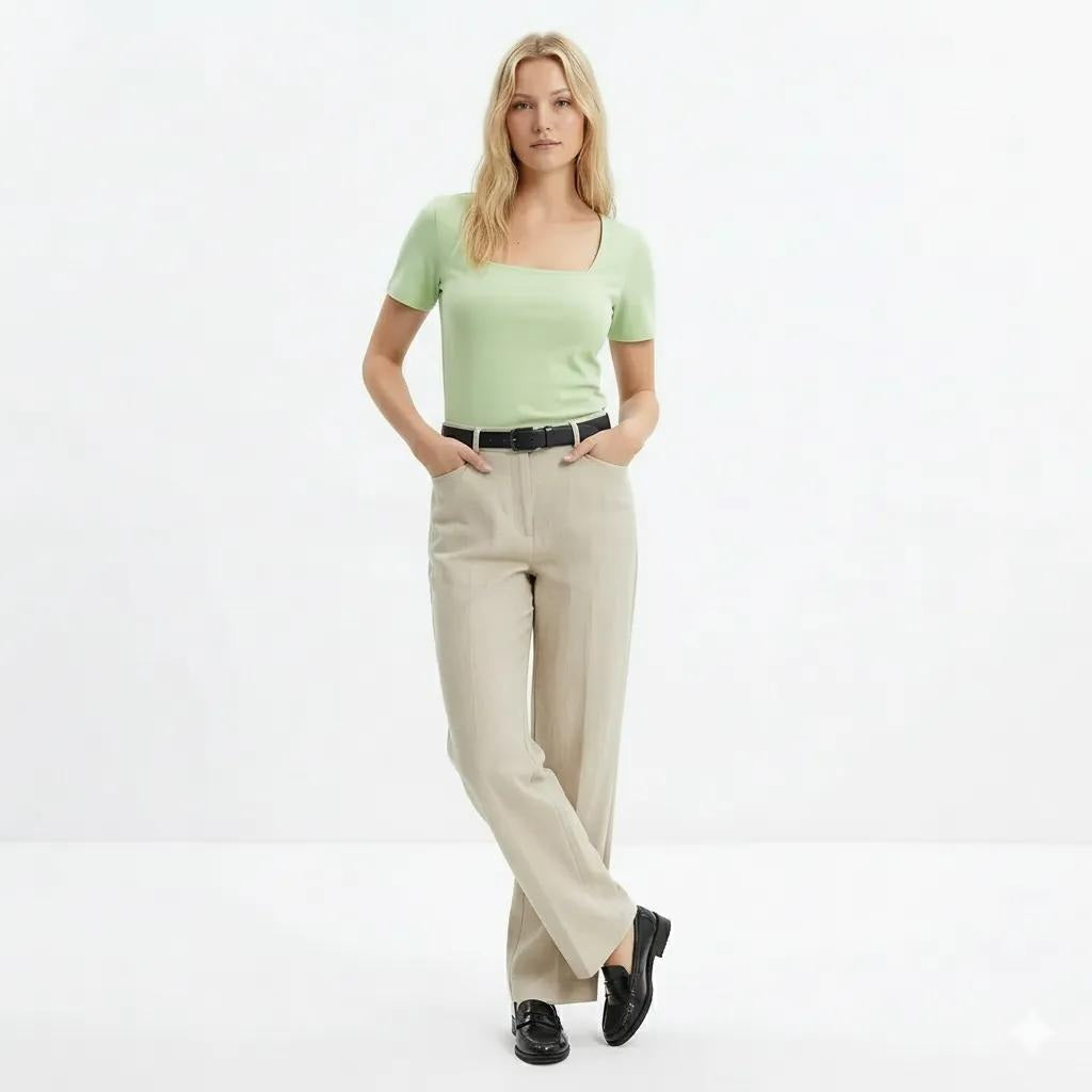 Women Mist Solid T-shirt