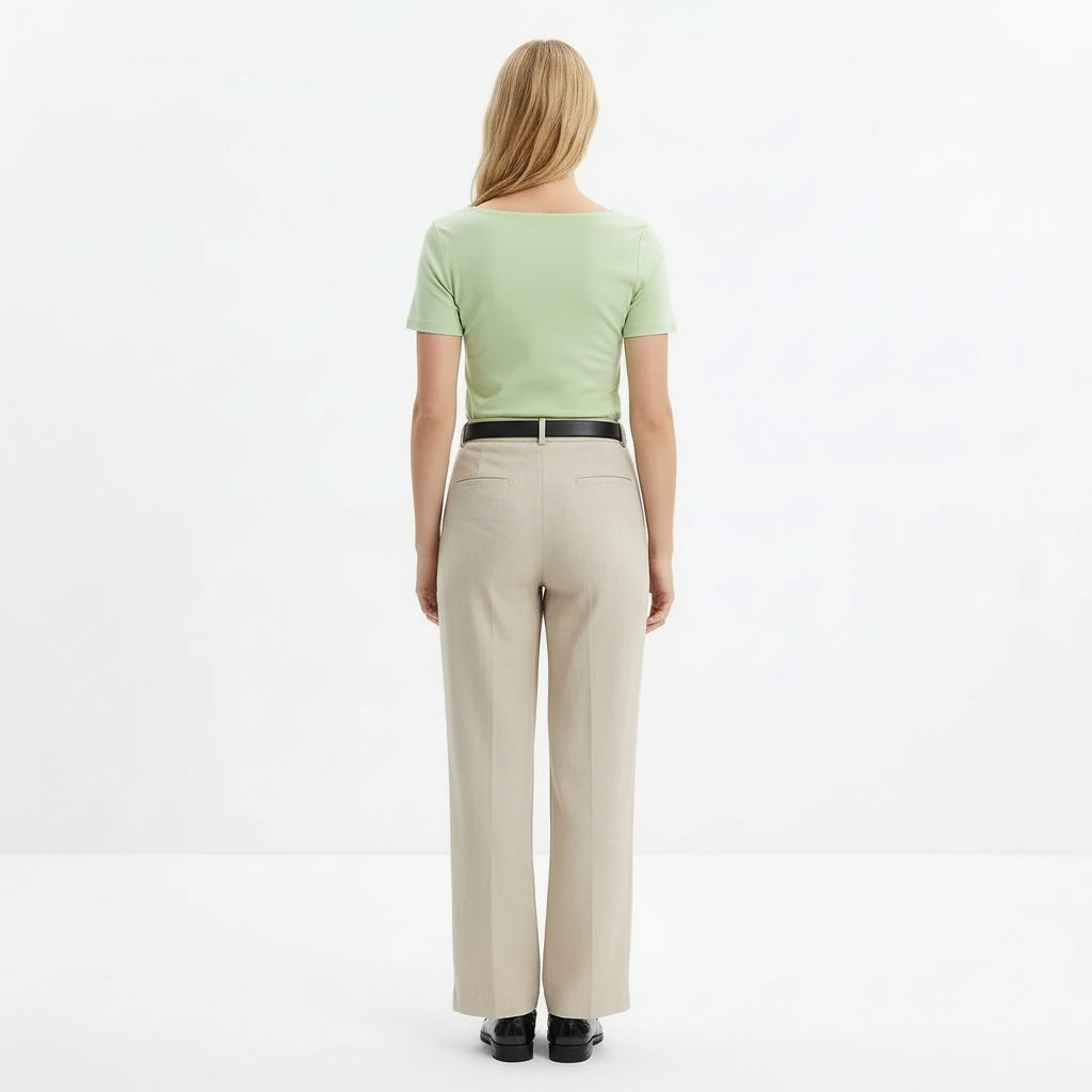 Women Mist Solid T-shirt