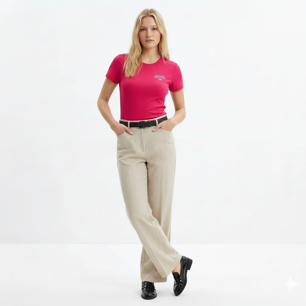 METTLE Women Berry T-shirt