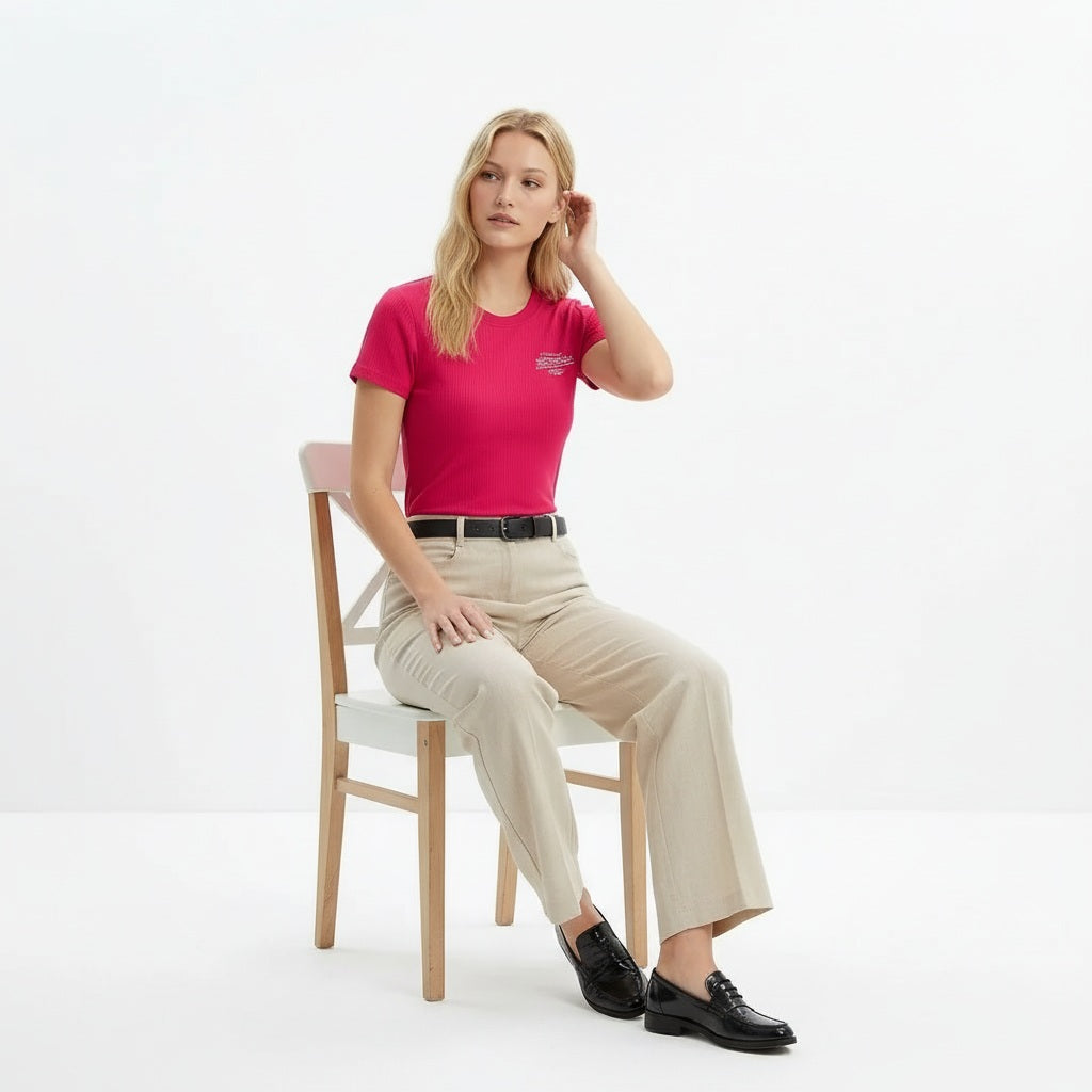 METTLE Women Berry T-shirt