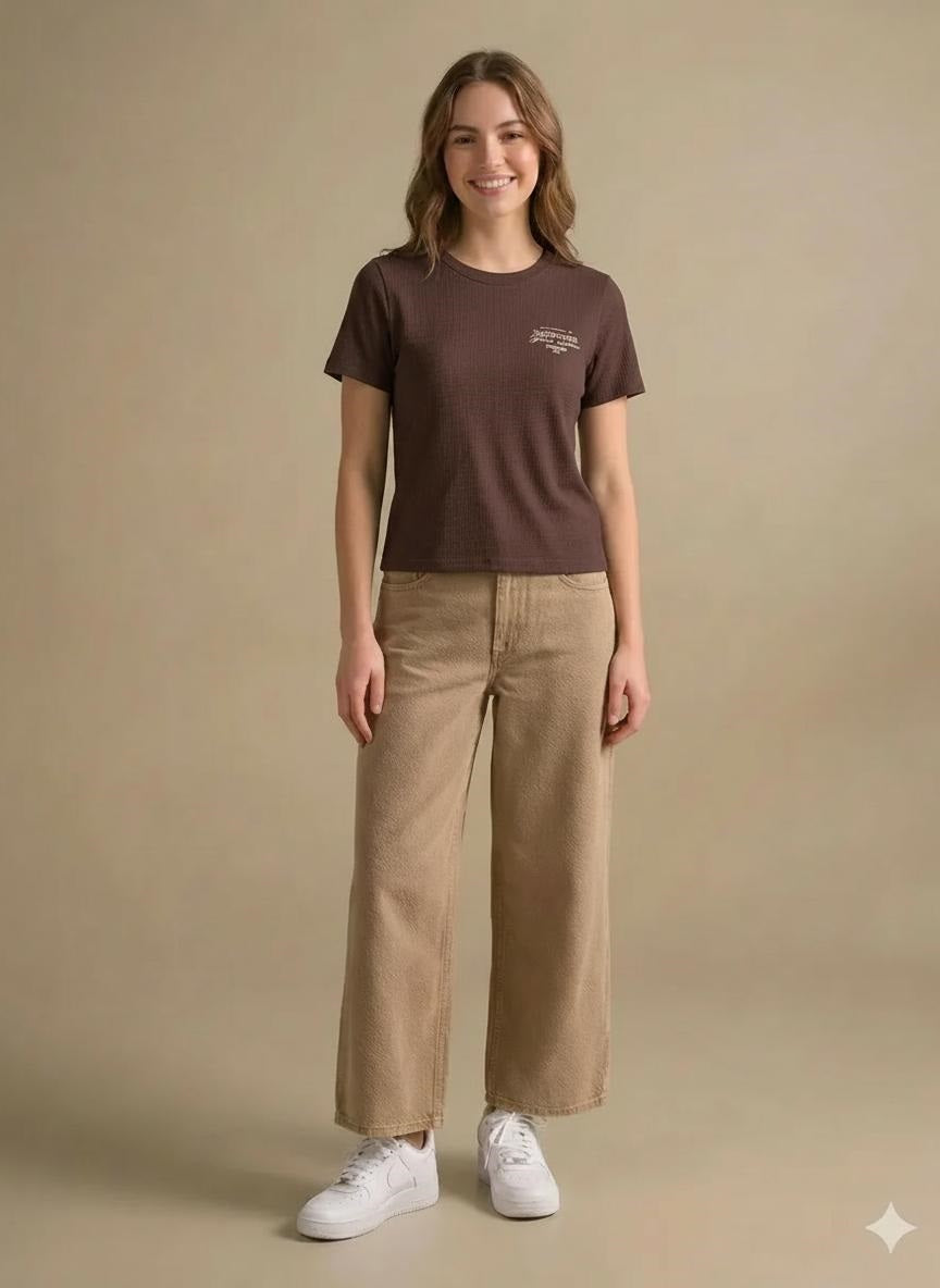 Women Coffee Typography T-shirt