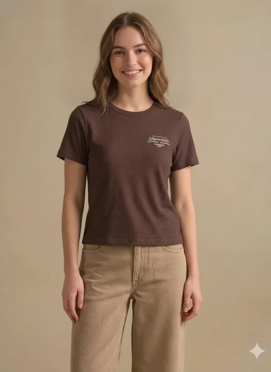 Women Coffee Typography T-shirt