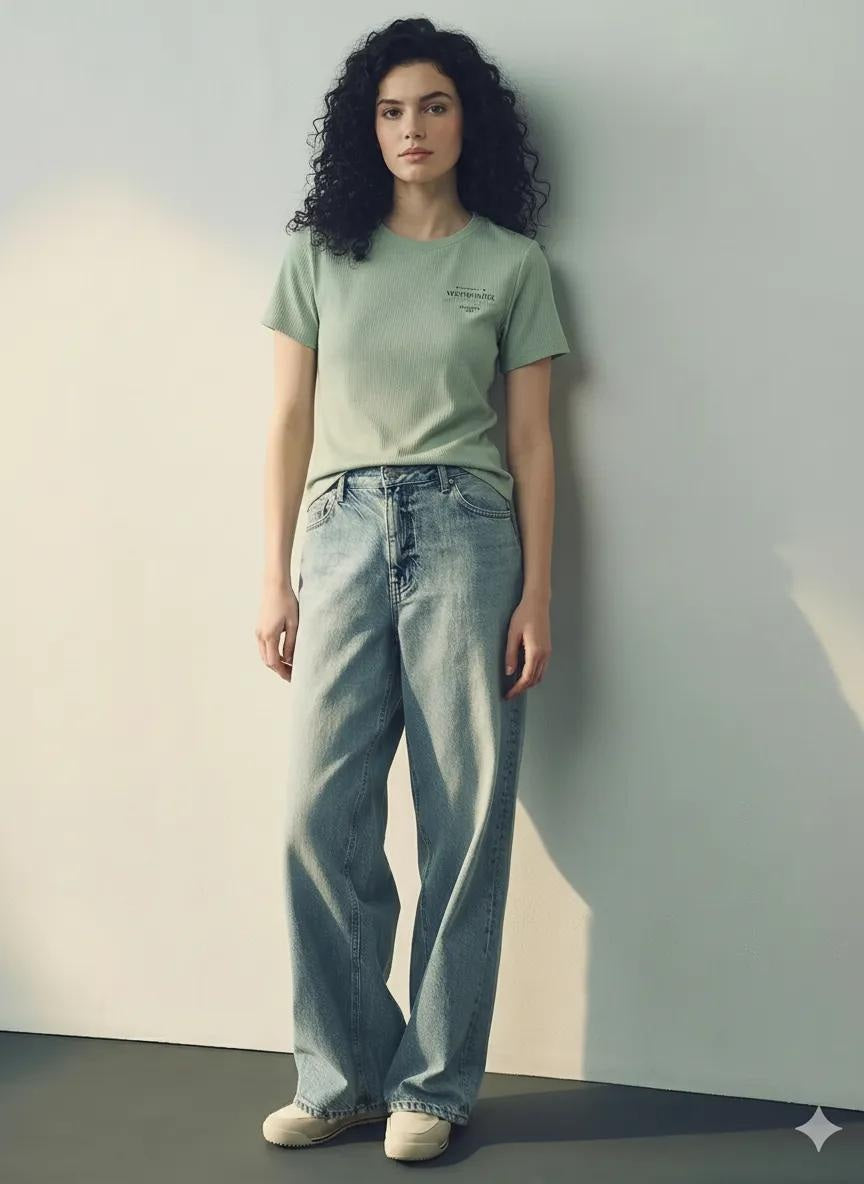 Women Typography Round Neck T-shirt