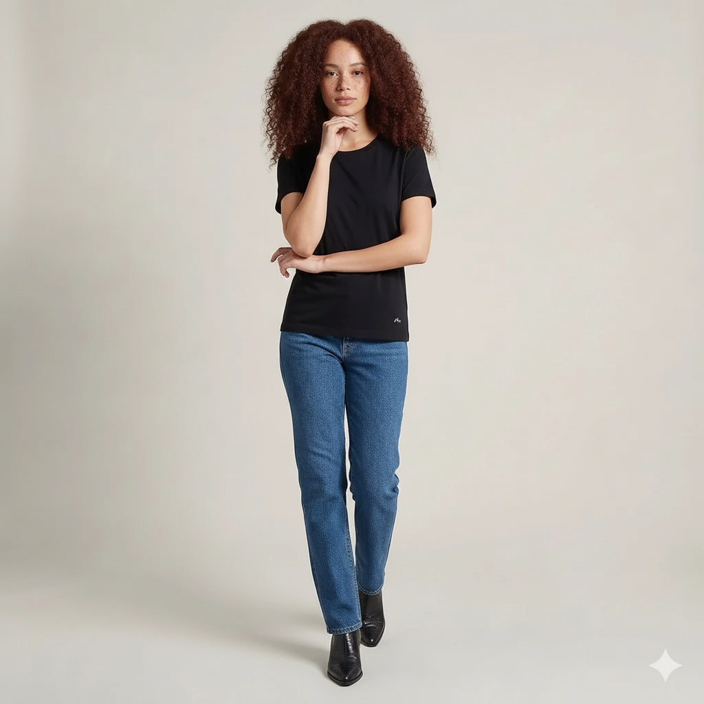 Women Typography Round Neck T-shirt