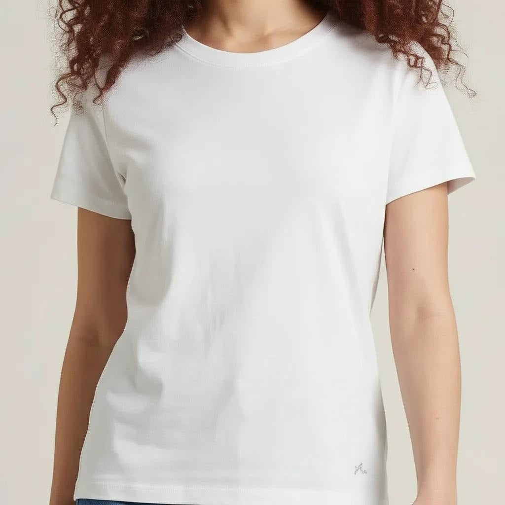 Women Solid Round Neck T-Shirt