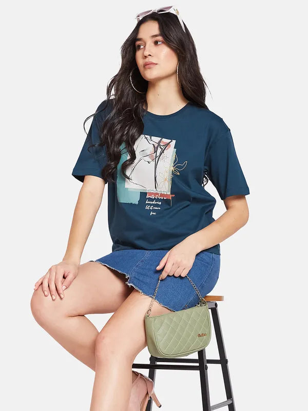 Mettle Ss24 Women Printed  T-Shirt