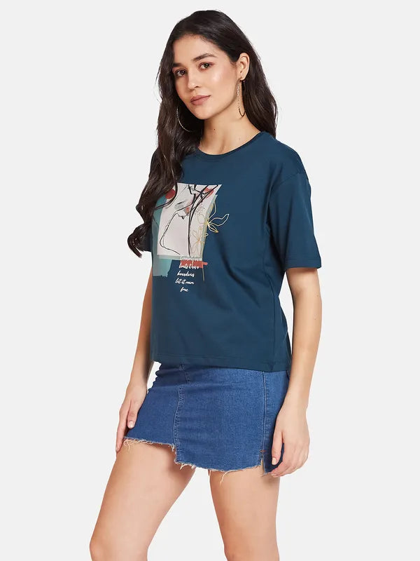 Mettle Ss24 Women Printed  T-Shirt