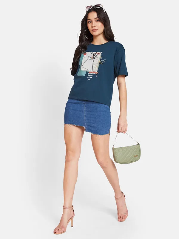 Mettle Ss24 Women Printed  T-Shirt