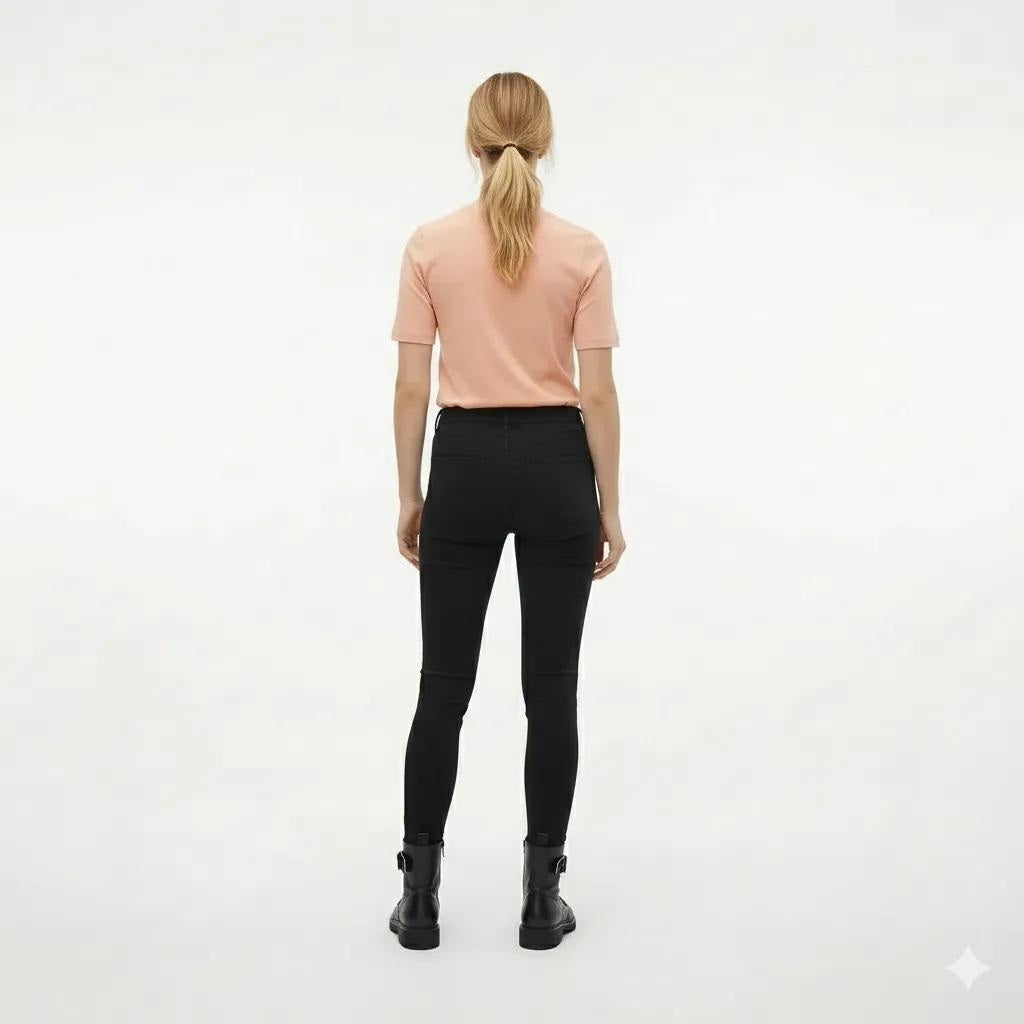 Women Solid Round Neck T-Shirt