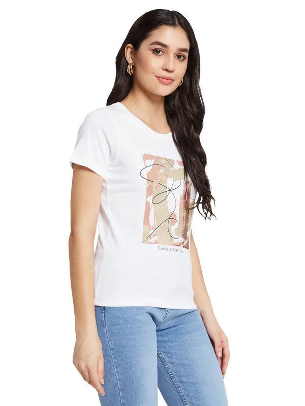 Mettle Women Graphic Printed T-Shirt