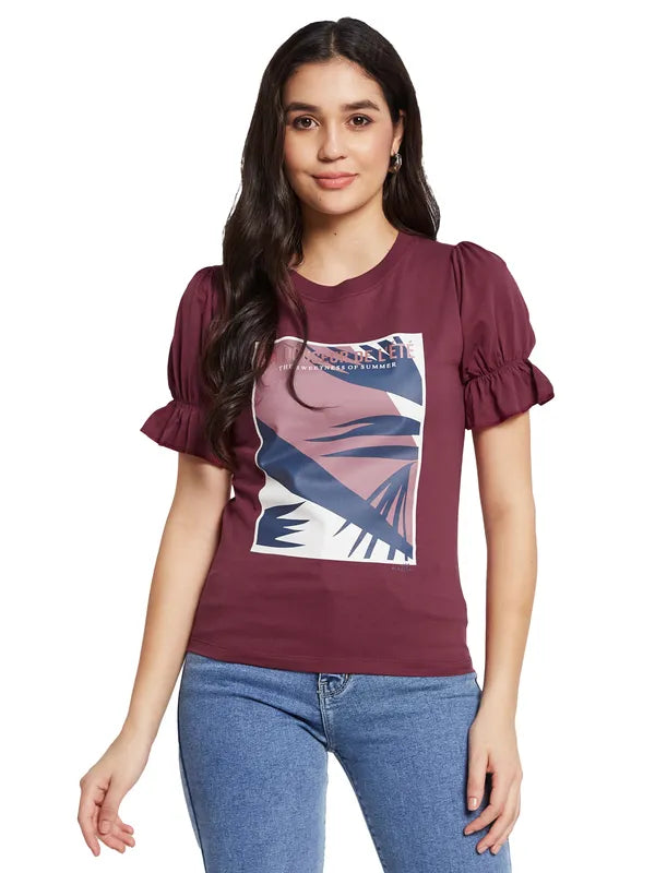 Mettle Women Graphic Printed T-Shirt