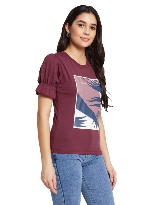 Mettle Women Graphic Printed T-Shirt