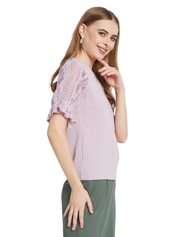 Mettle Women Drop-Shoulder Sleeves T-Shirt