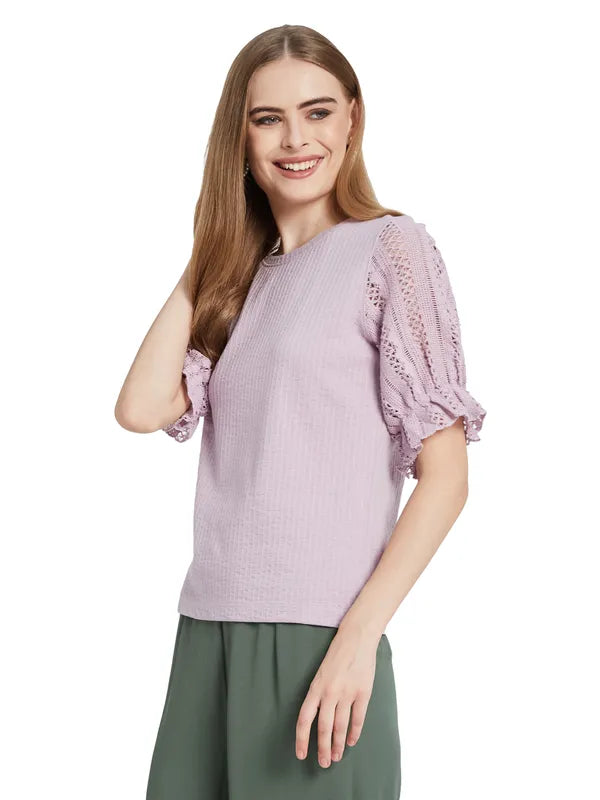 Mettle Women Drop-Shoulder Sleeves T-Shirt