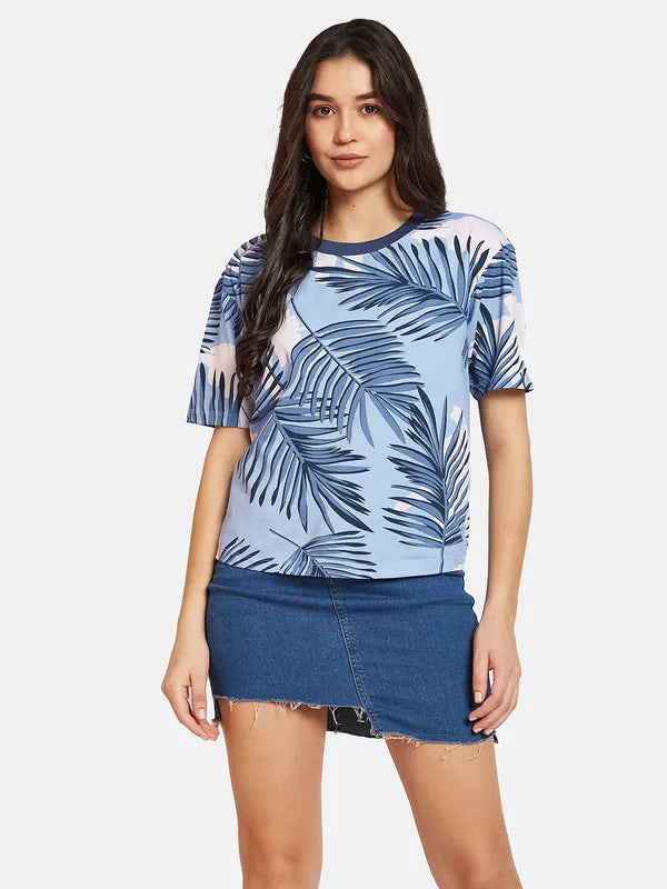 Mettle Ss24 Women Tropical Printed T-Shirt