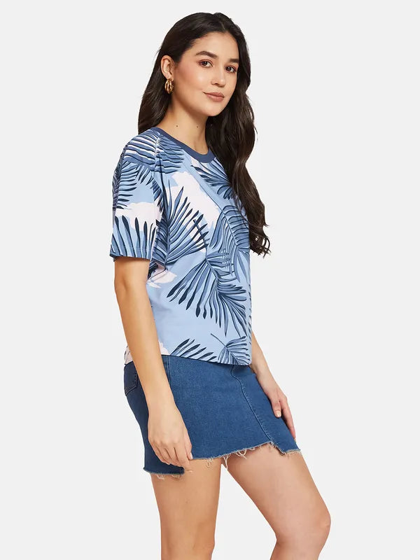 Mettle Ss24 Women Tropical Printed T-Shirt