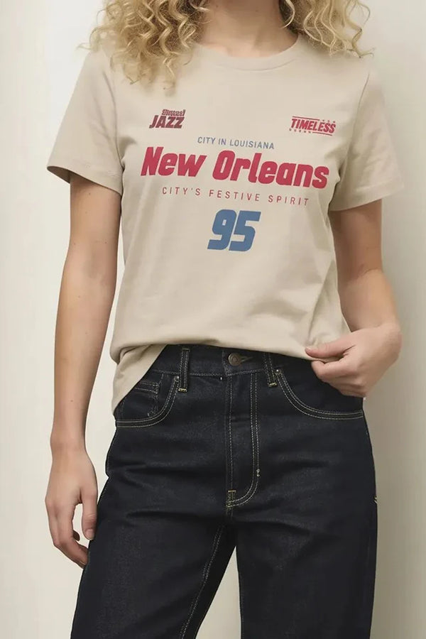Women Pristine Typography Printed T-shirt