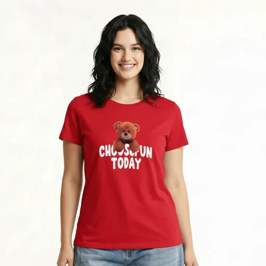 METTLE Women Brick Printed T-shirt