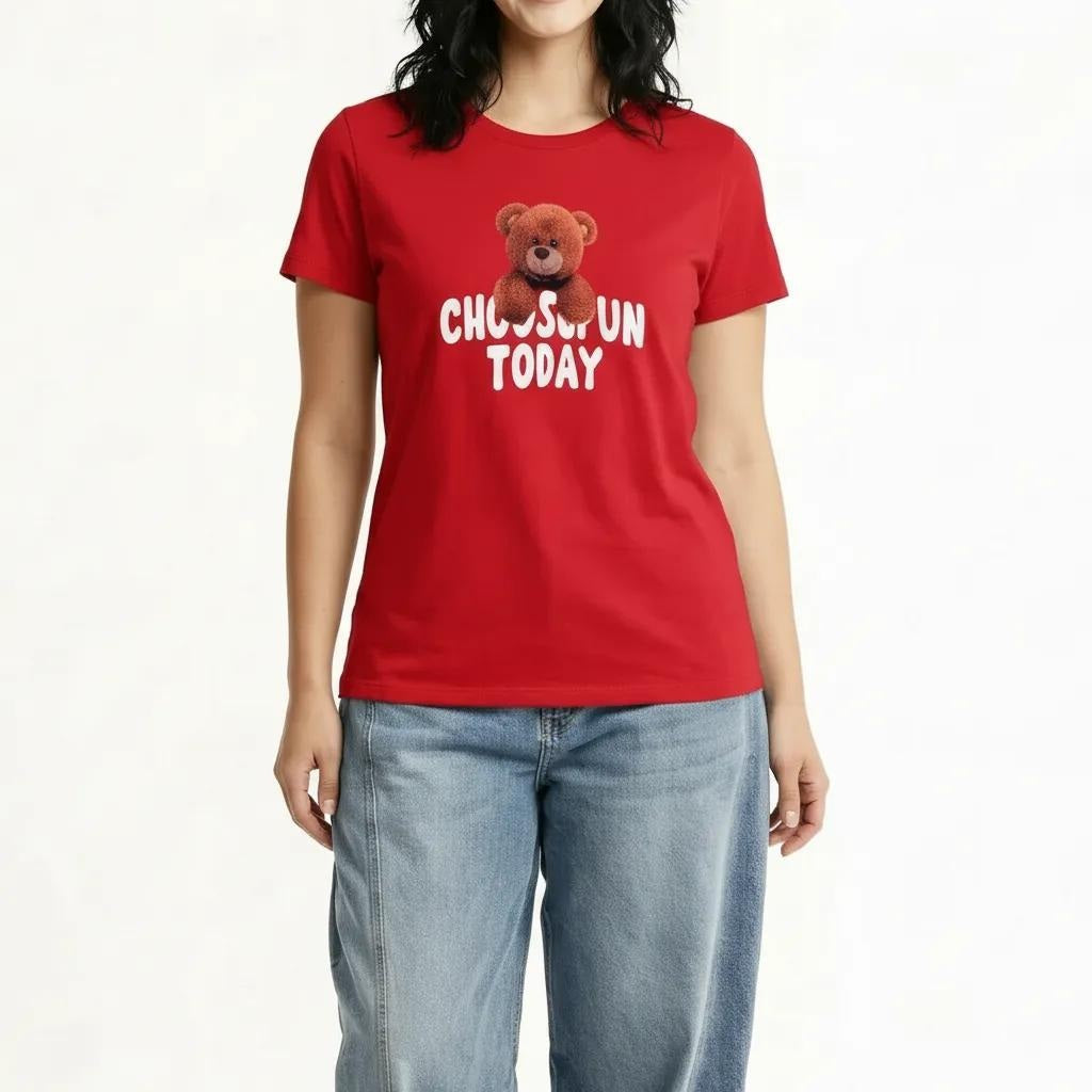METTLE Women Brick Printed T-shirt