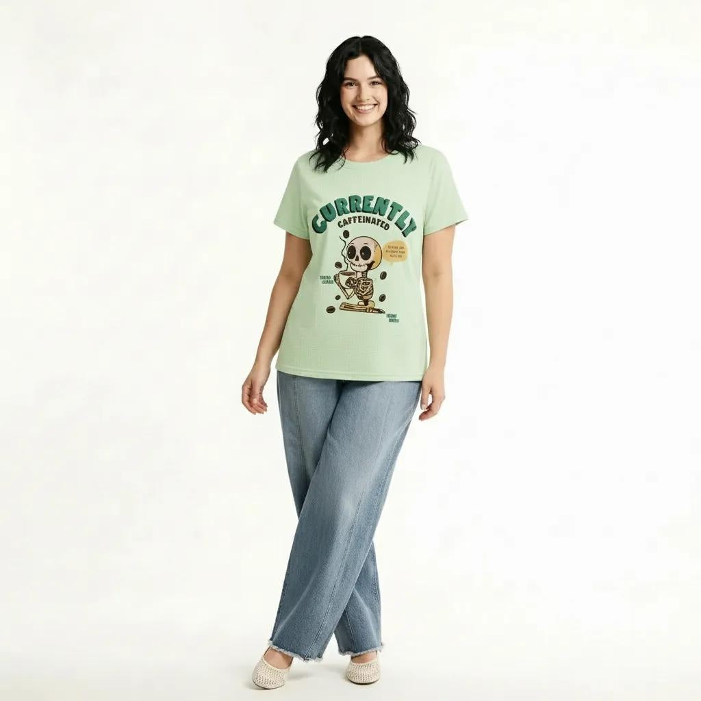 METTLE Women Mist Printed T-shirt