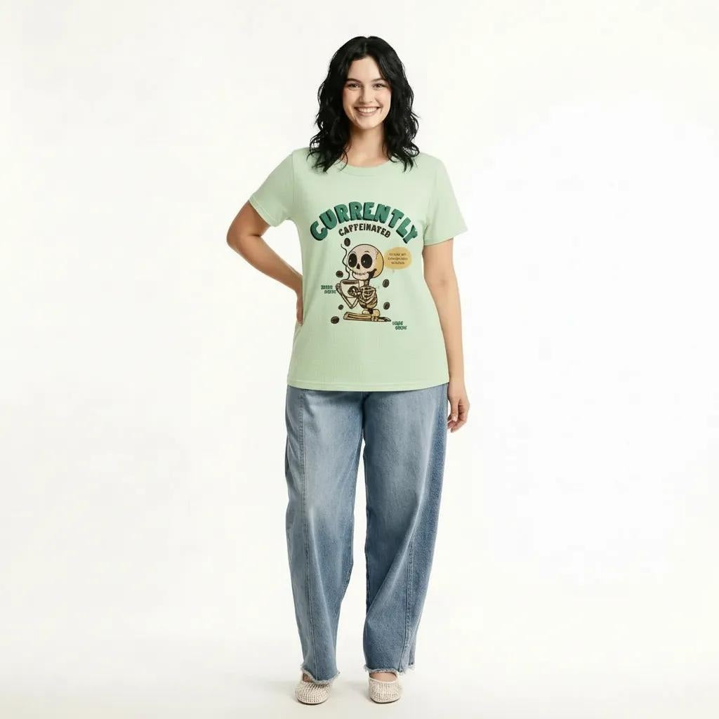 METTLE Women Mist Printed T-shirt