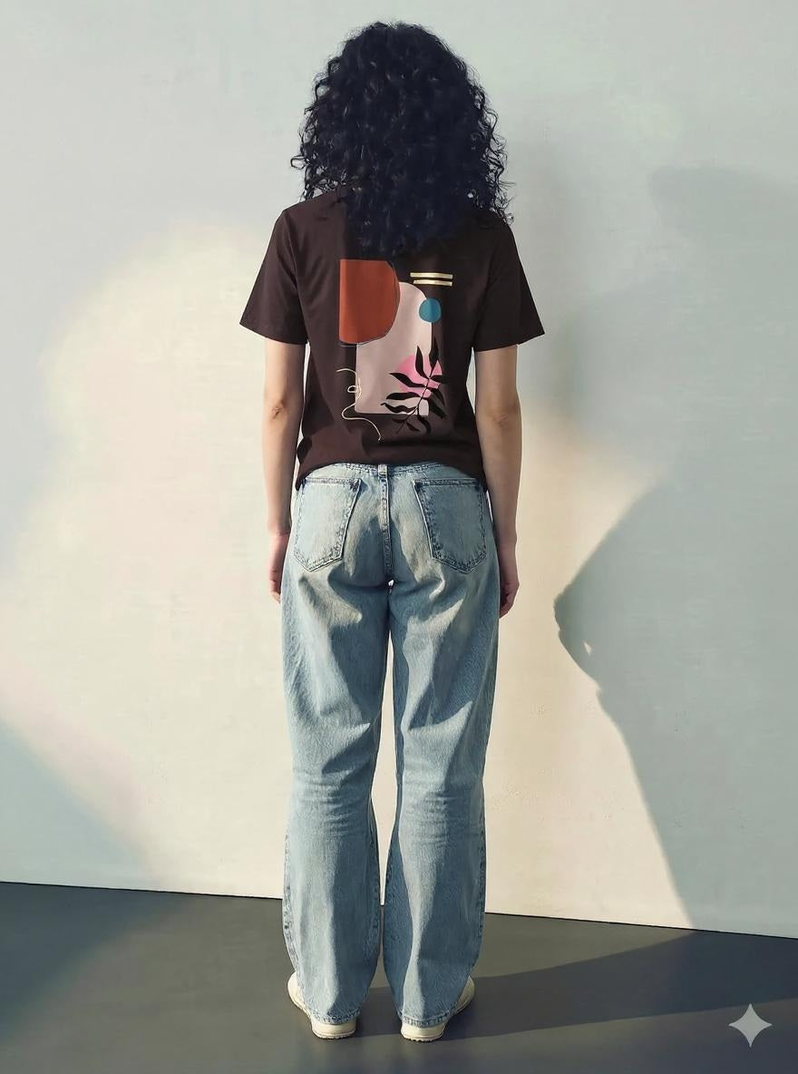 Women Wine Printed T-shirt