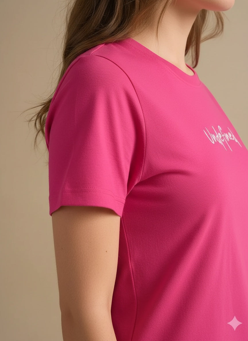 METTLE Women Hot Pink Printed T-shirt