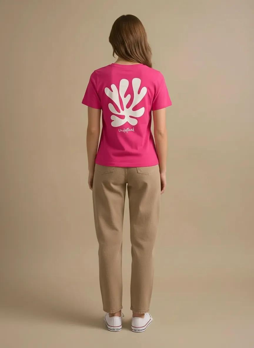 METTLE Women Hot Pink Printed T-shirt