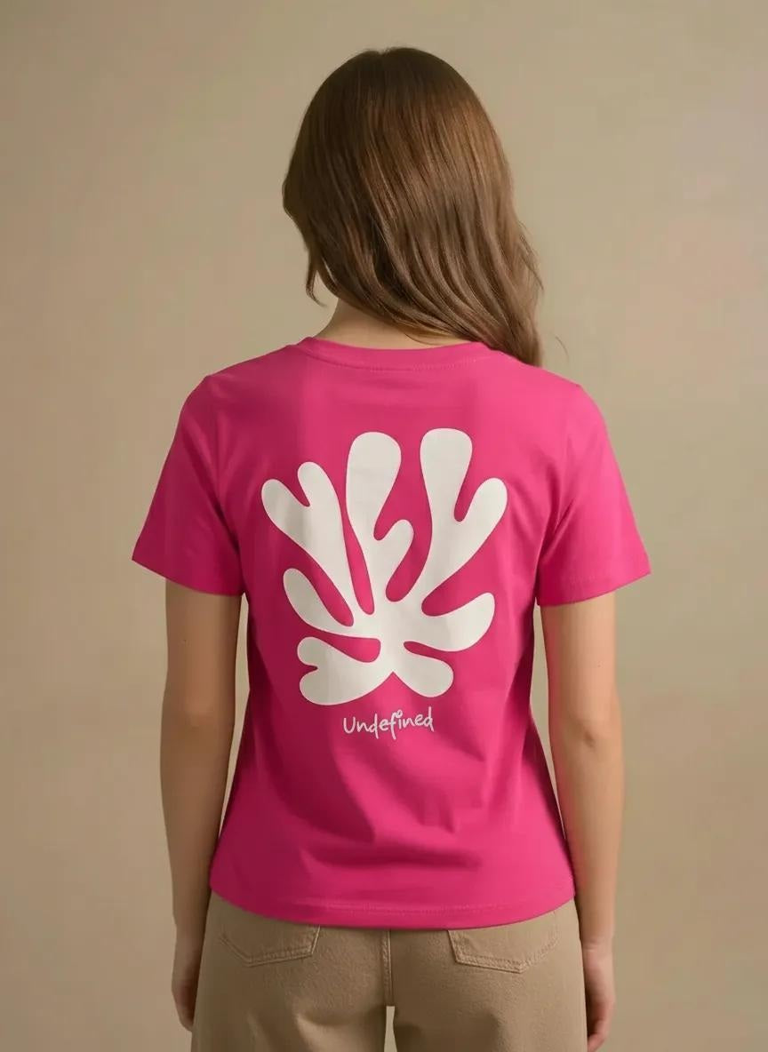 METTLE Women Hot Pink Printed T-shirt