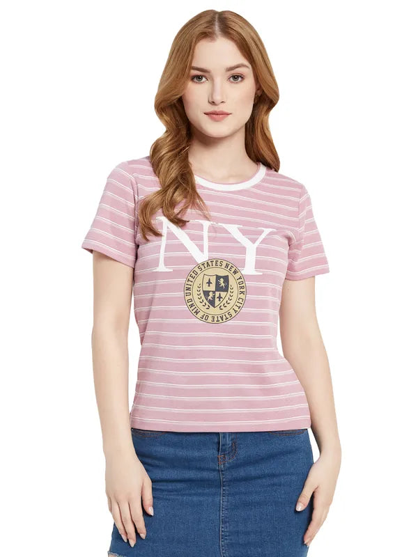 Ny Typographic Print T-Shirt
