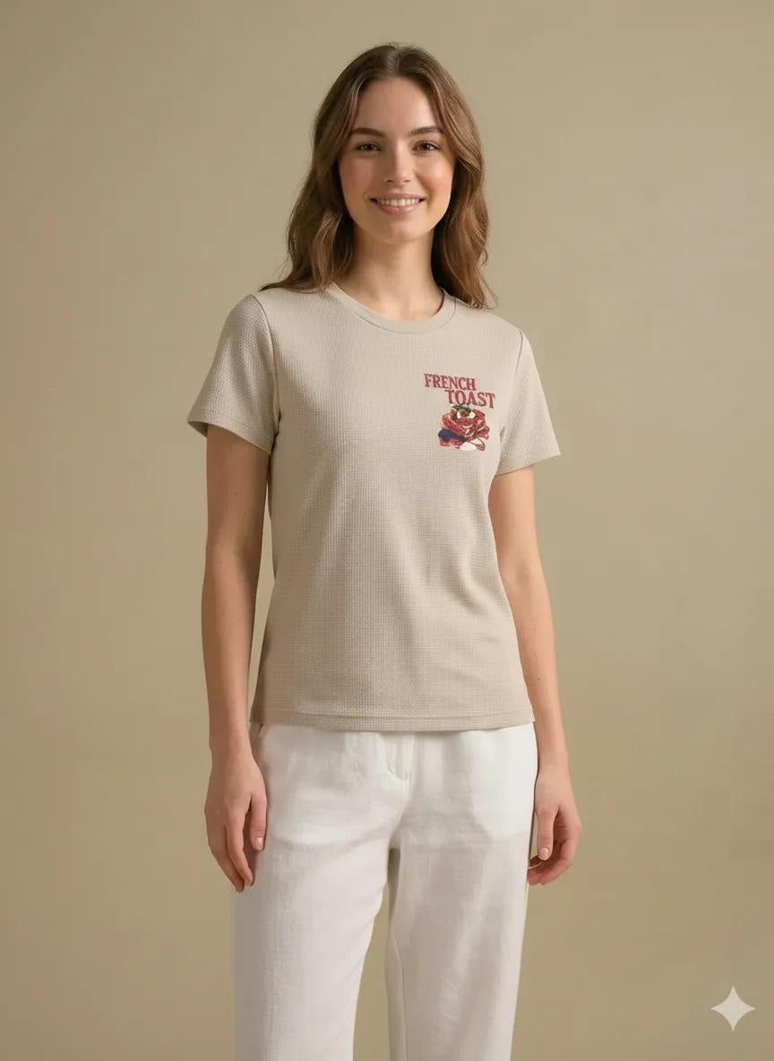 METTLE Women Printed T-shirt