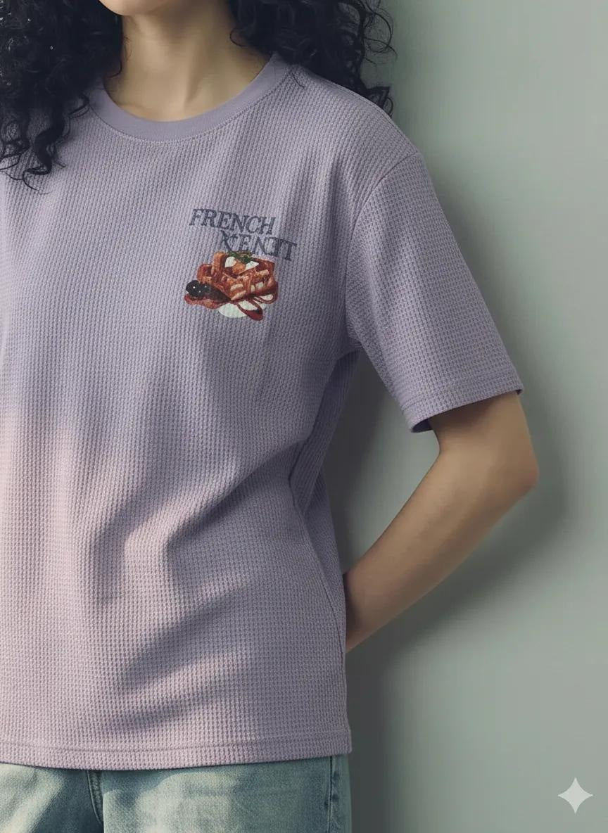 METTLE Women Lilac Printed T-shirt