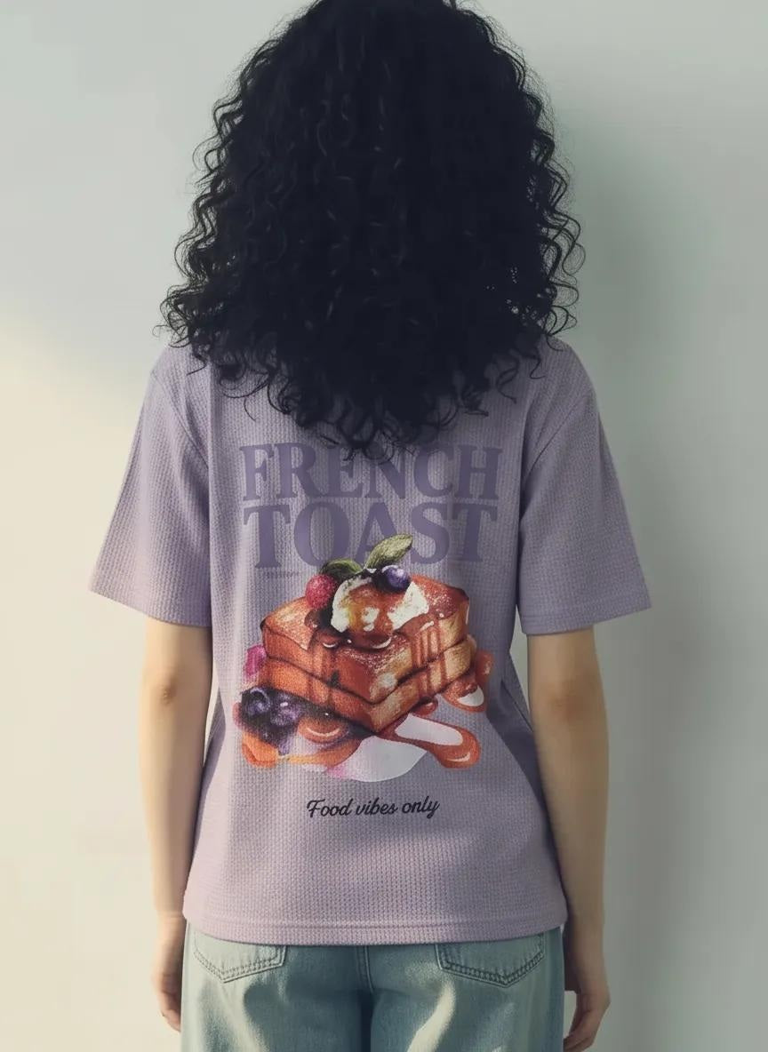 METTLE Women Lilac Printed T-shirt