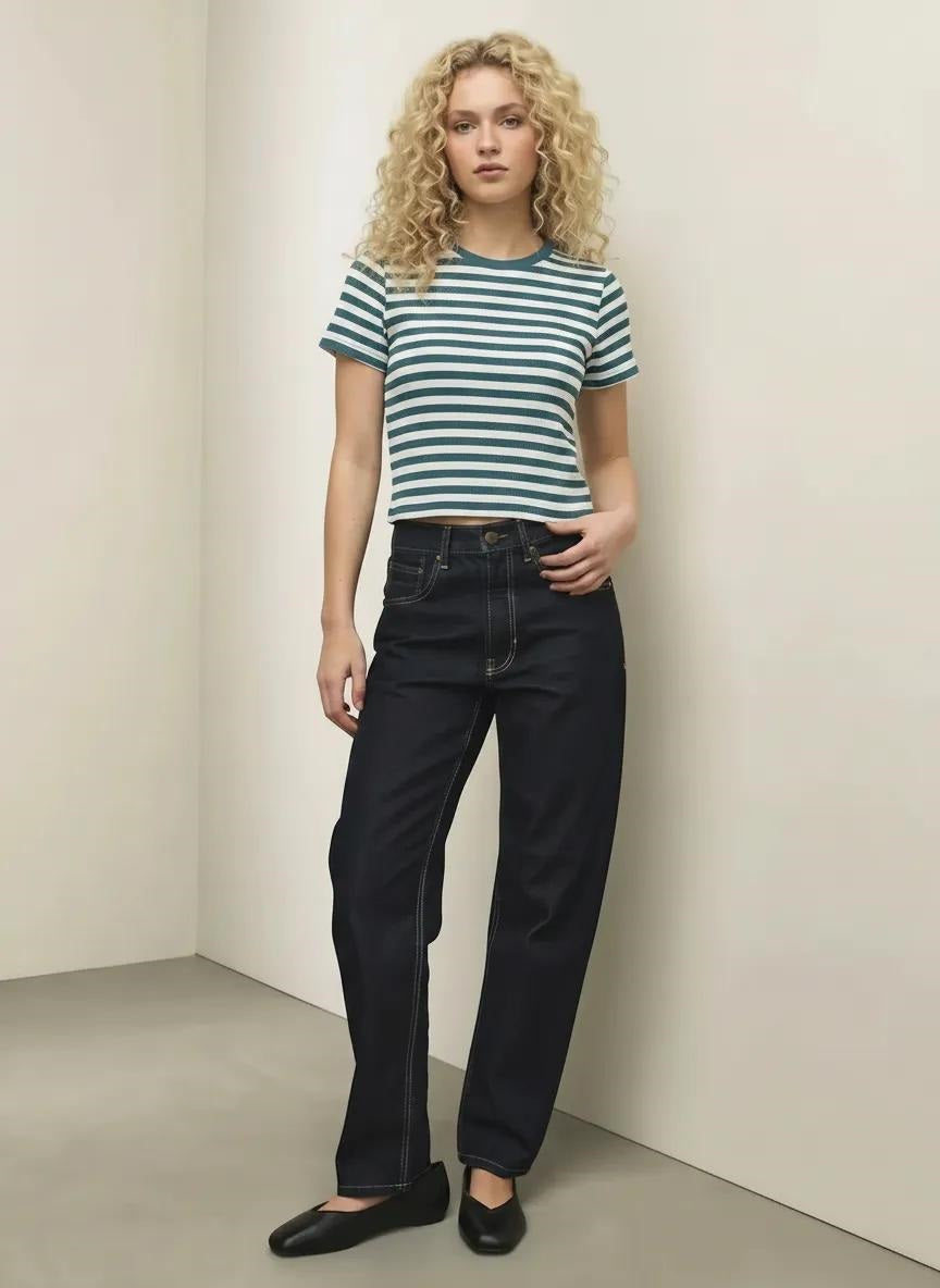 Women Nile Striped T-shirt