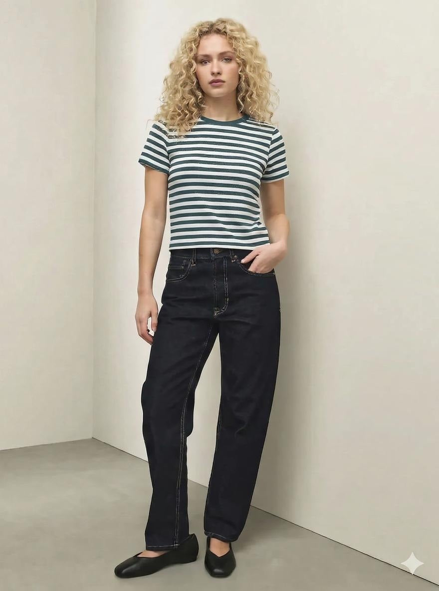 Women Nile Striped T-shirt
