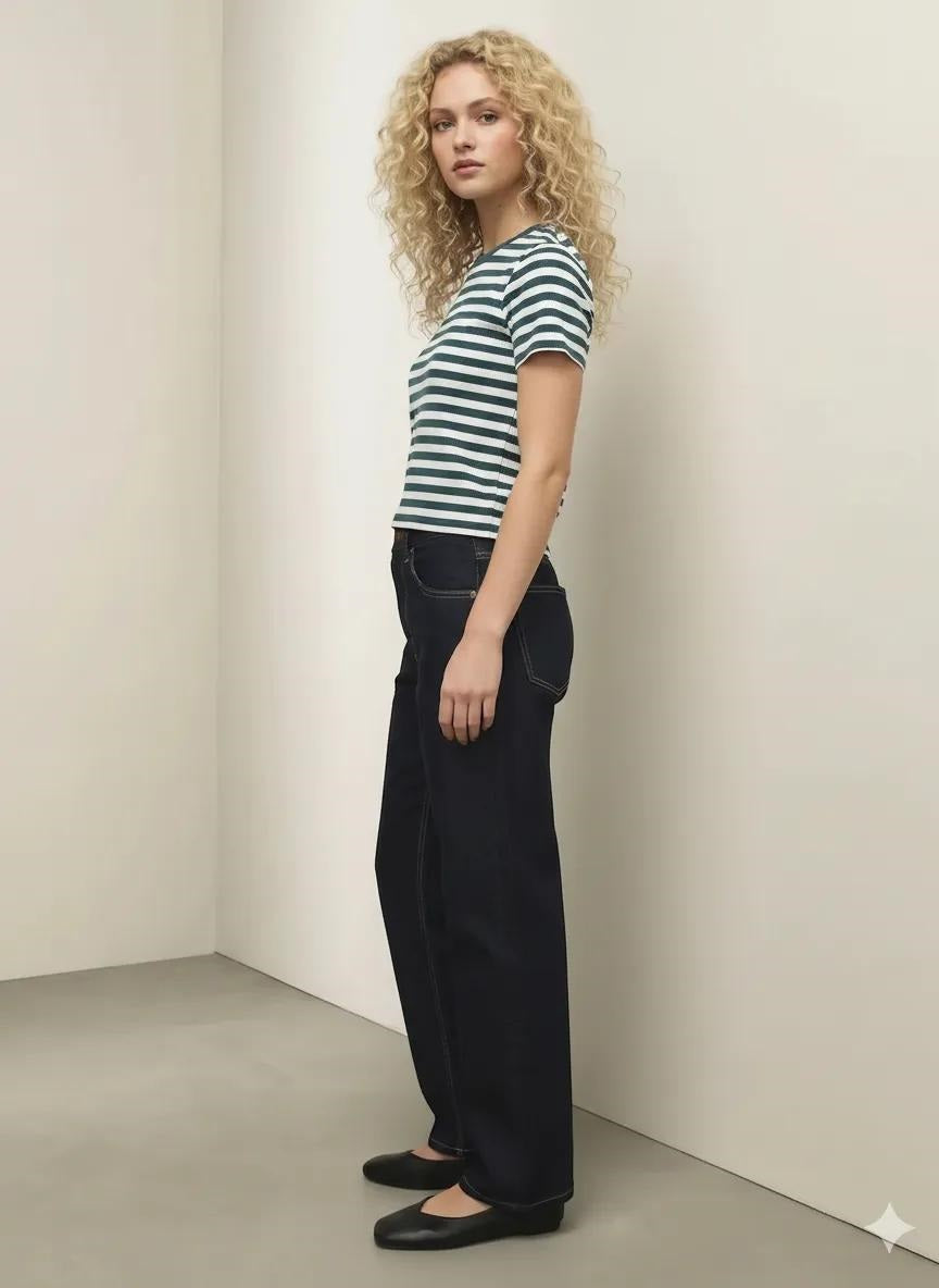 Women Nile Striped T-shirt