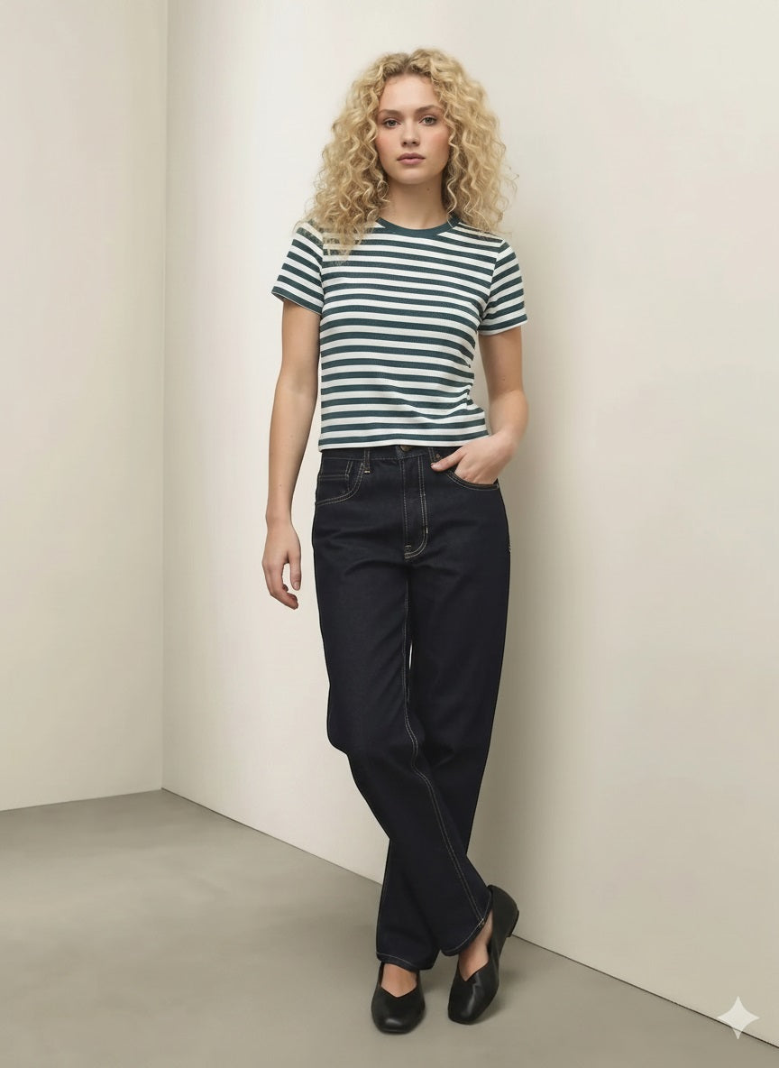Women Nile Striped T-shirt