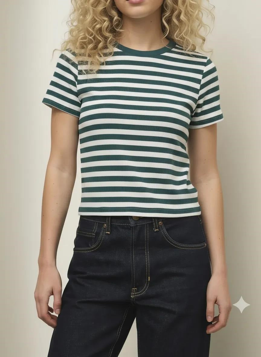 Women Striped T-shirt