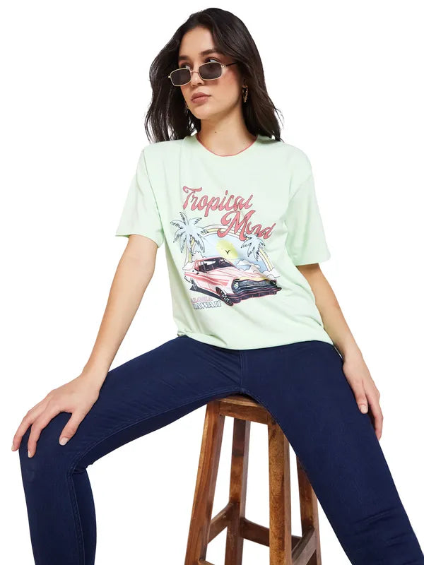 Mettle Women Graphic Printed T-Shirt