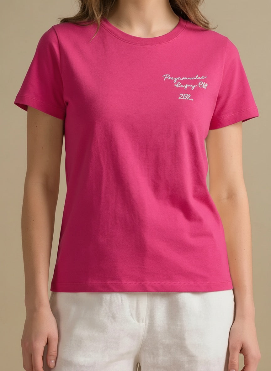 METTLE Women Berry Printed T-shirt